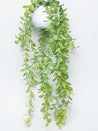 Artificial Greenery Hanging Plant With White Pot - For Wall Décor - MARKET 99