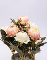Artificial Plant with Handi Pot, Rose Flower Arrangement, Pink, Plastic Plant - MARKET 99