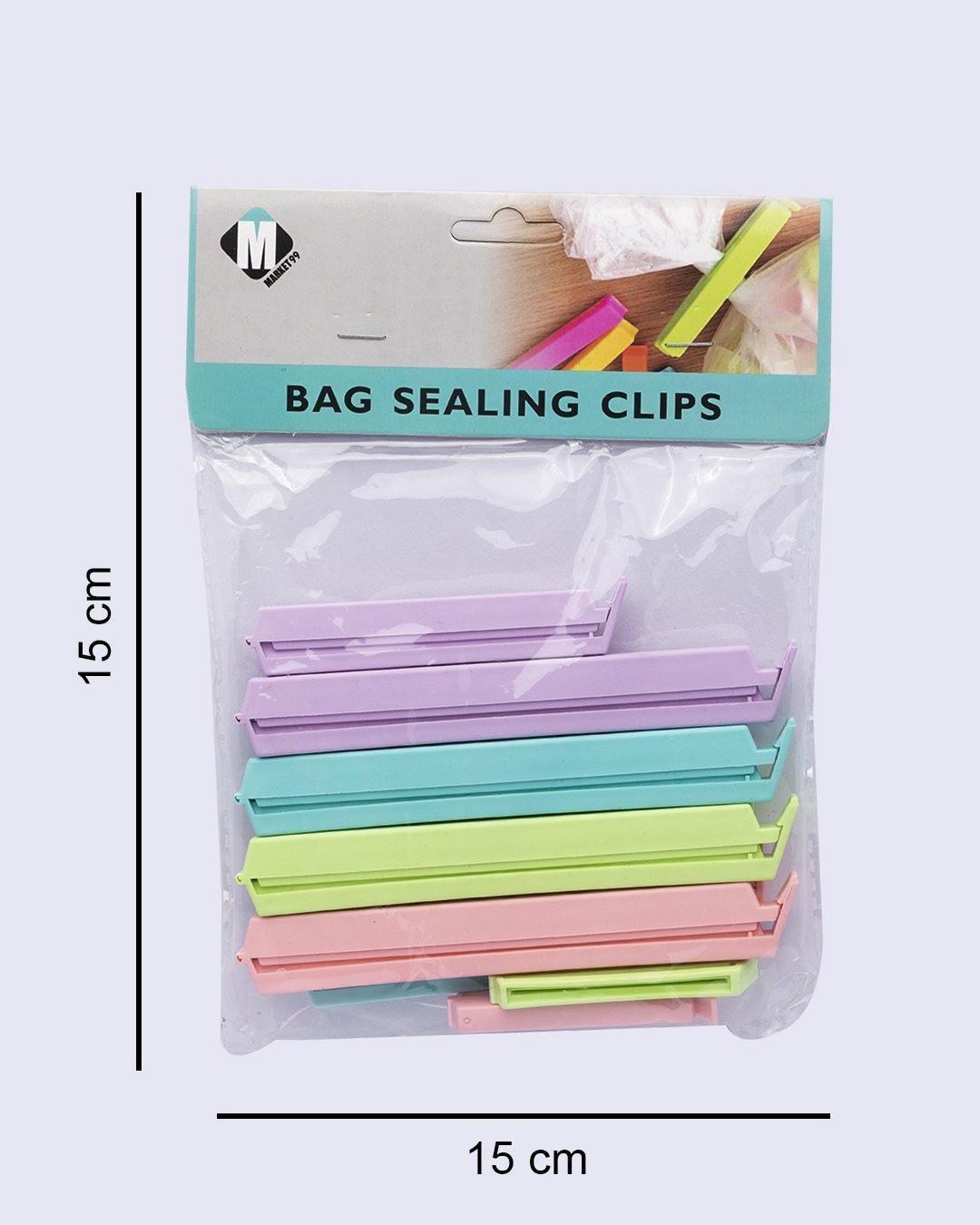 Buy Fackelmann Re-Usable Plastic Sealing Clips - Ideal For Clipping All  Food, Plastic & Paper Bags, Yellow Online at Best Price of Rs 197.4 -  bigbasket