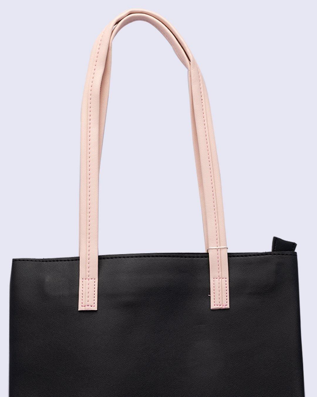 Bag, Handbag, Black, Rexine - MARKET 99