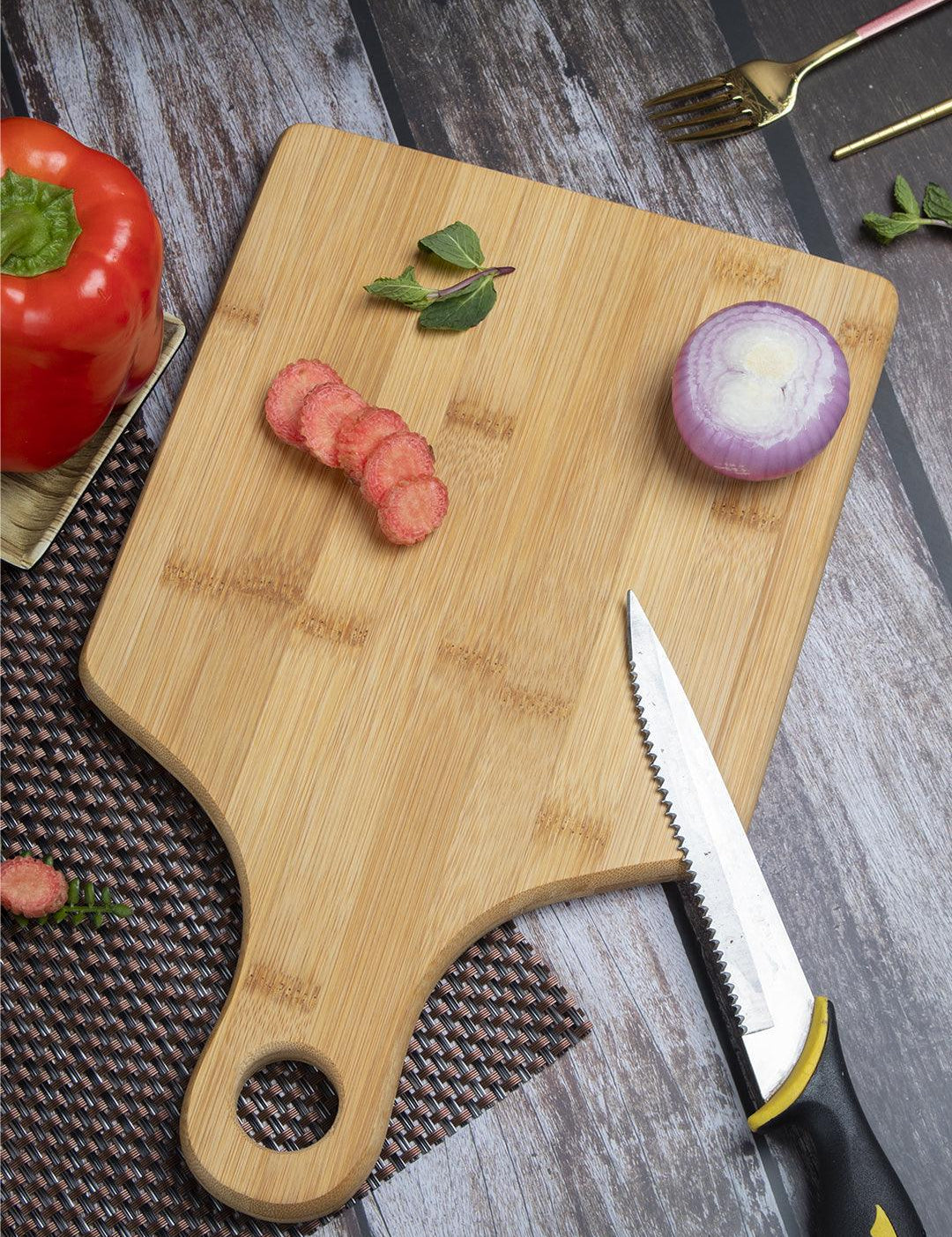 Bamboo Chopping Board, Brown, Bamboo - MARKET 99