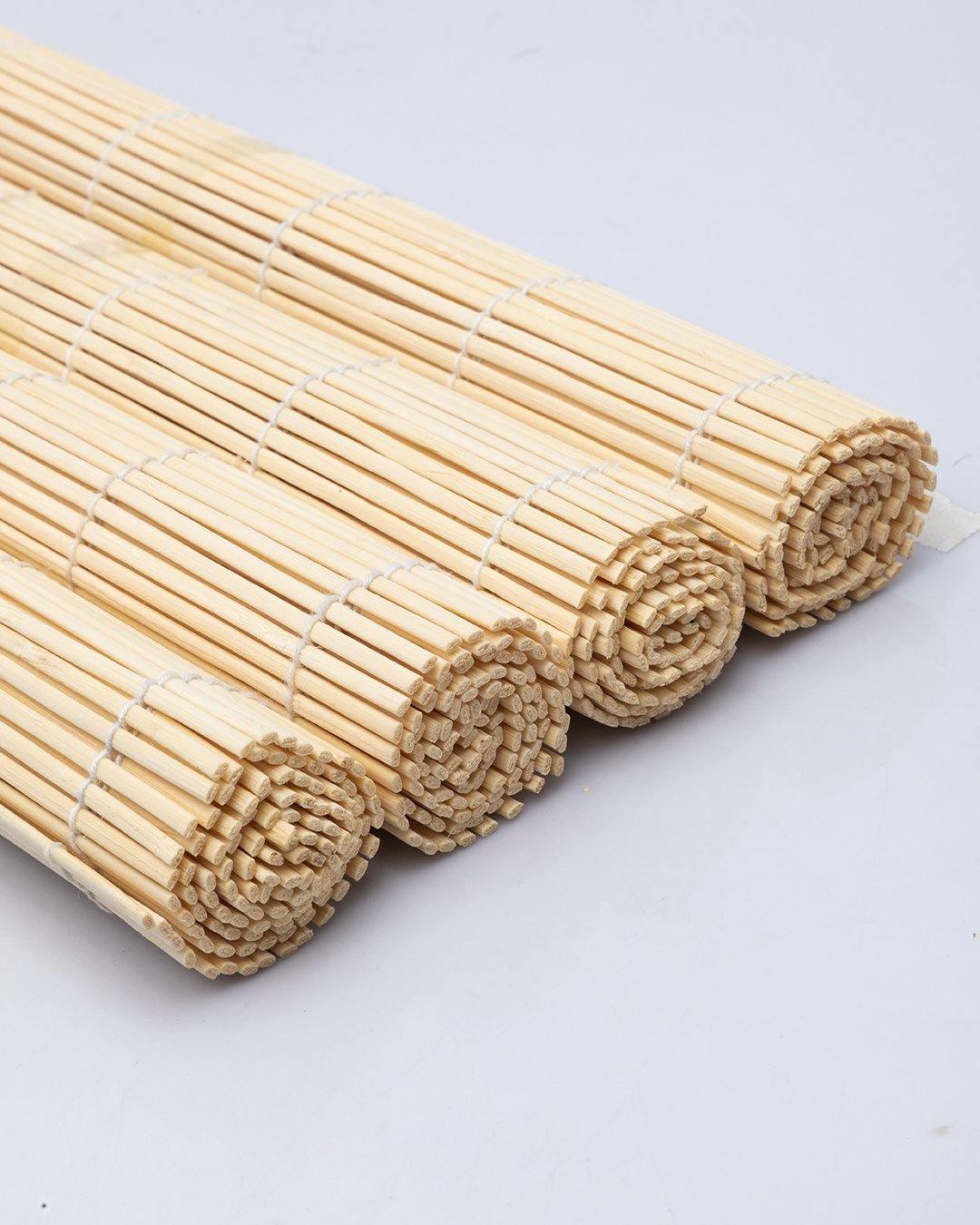 Bamboo Placemats, for Dining Table, Beige Colour, Wood, Set of 4 - MARKET 99