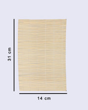 Bamboo Placemats, for Dining Table, Beige Colour, Wood, Set of 4 - MARKET 99