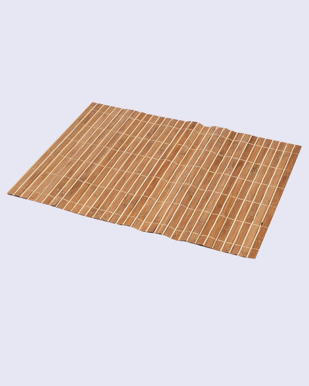 Bamboo Placemats, for Dining Table, Camel Colour, Wood, Set of 4 - MARKET 99