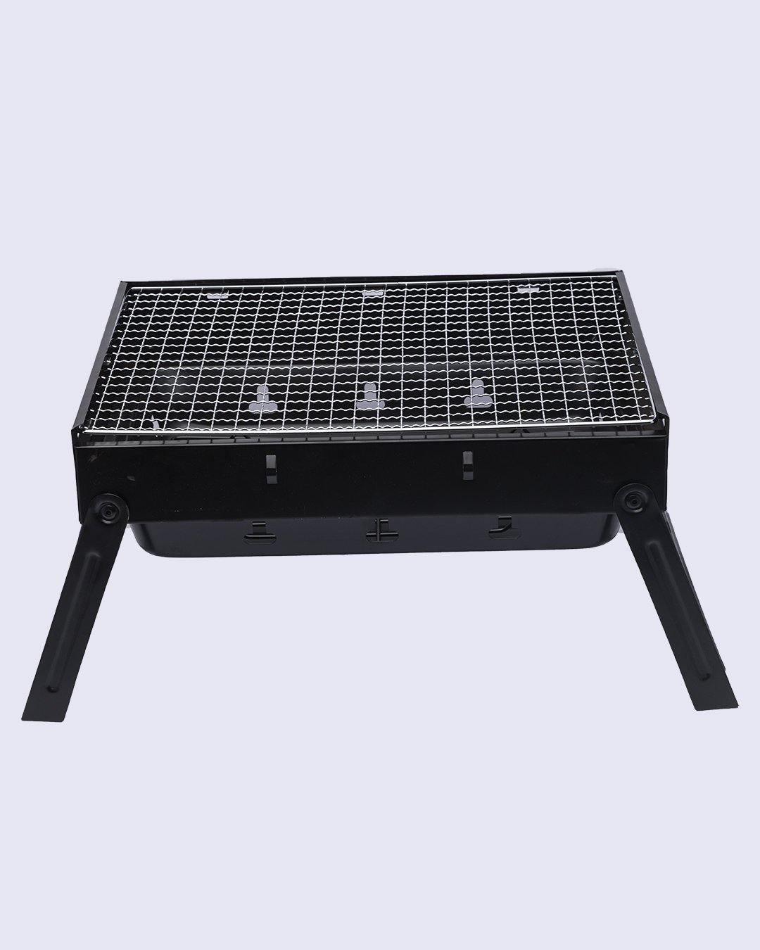 Barbecue Grill, Compact Design, for Cooking, Black, Iron - MARKET 99