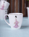 'Barbie Girl' Print Ceramic Tea & Coffee Mugs (Set Of 6, Each 200 mL) - MARKET 99