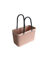 Basket Bag with Handles, Peach, Plastic - MARKET 99