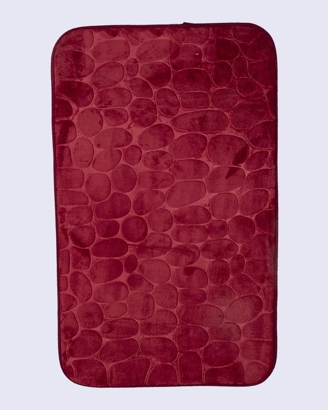 Bathroom Mat, Red, Polyester - MARKET 99