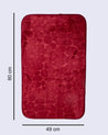 Bathroom Mat, Red, Polyester - MARKET 99