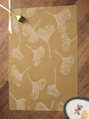 Beige Floral Pattern - Placemat Mat Set Of 4 - MARKET 99