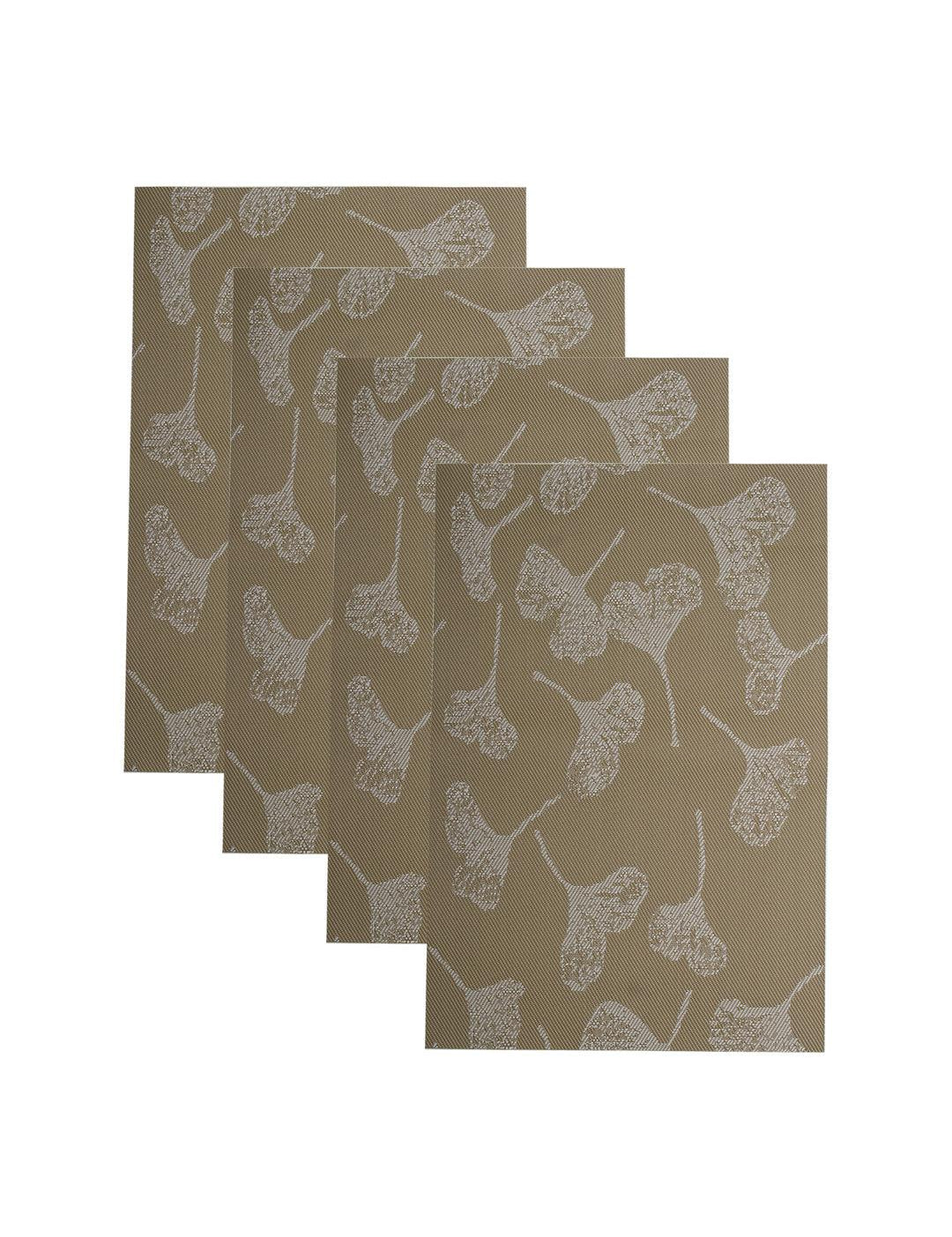 Beige Floral Pattern - Placemat Mat Set Of 4 - MARKET 99