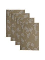 Beige Floral Pattern - Placemat Mat Set Of 4 - MARKET 99