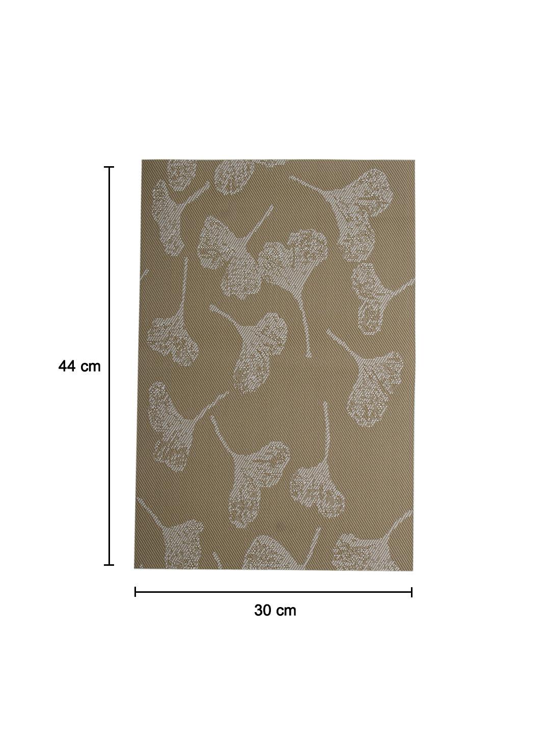 Beige Floral Pattern - Placemat Mat Set Of 4 - MARKET 99