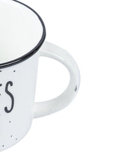 'BESTIE FOREVER' Graphic Print Drinkware Glossy Ceramic Coffee Mug ( White & Black, 400 mL) - MARKET 99