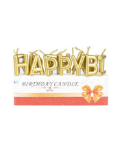 Birthday Candles, Golden Colour, Wax, Set of 13 - MARKET 99