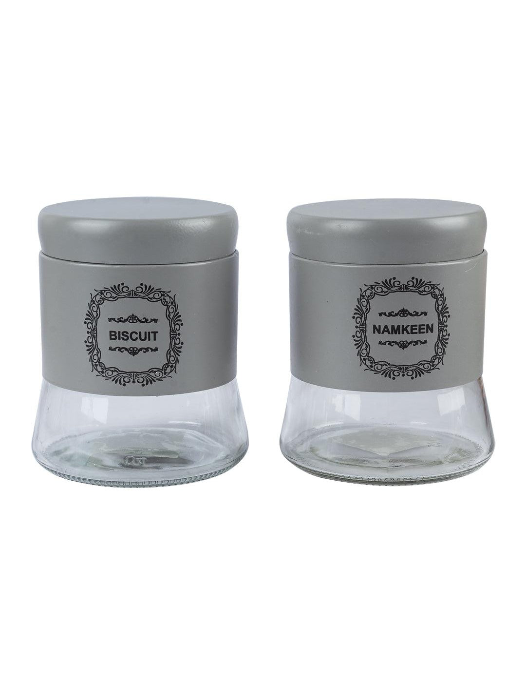 Biscuit & Namkeen Jar Set Of 2 (Each 800 Ml) - MARKET 99