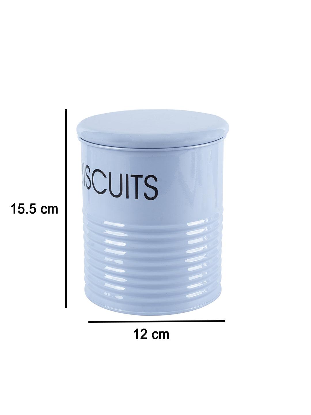 Biscuits & Namkeen Jar Set Of 2 ( Light Blue, Each 1700 Ml ) - MARKET 99