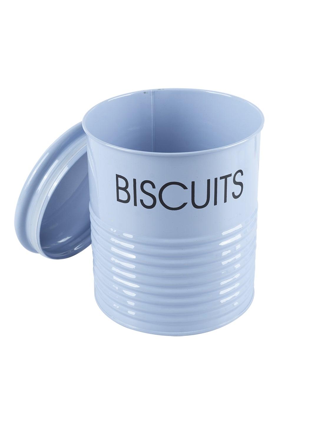 Blue Biscuits Jar with Lid (1700mL)