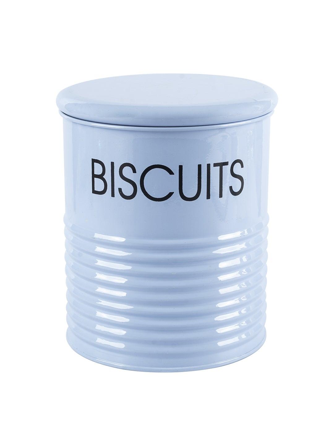 Blue Biscuits Jar with Lid (1700mL)