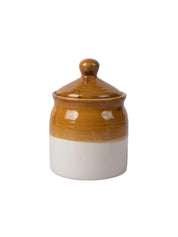 'Bisque Caramel' Dual Glazed Traditional Ceramic Pickle Jar 300mL - MARKET 99