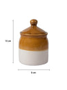 'Bisque Caramel' Dual Glazed Traditional Ceramic Pickle Jar 300mL - MARKET 99