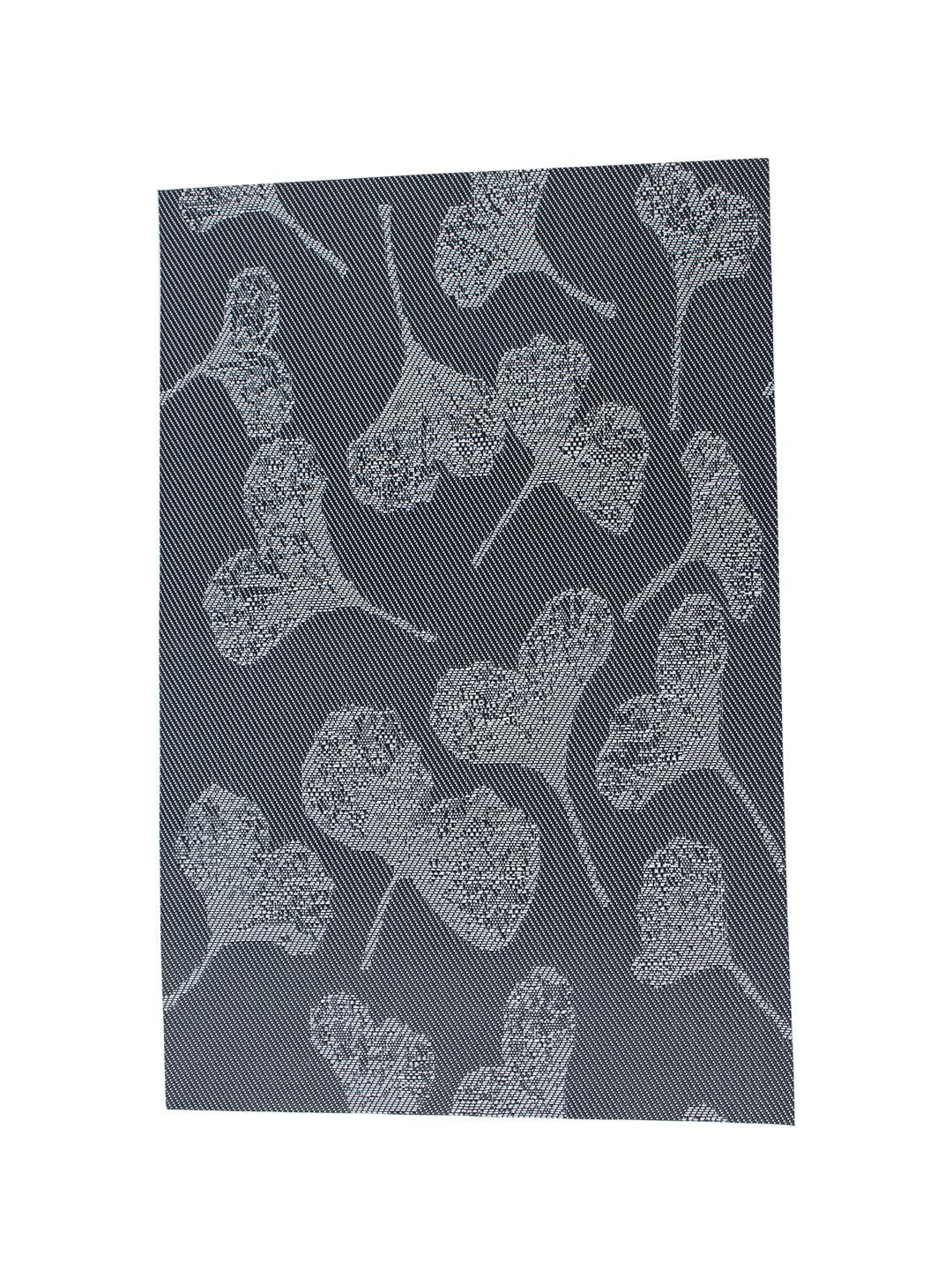 Black Floral Pattern - Placemat Mat Set Of 4 - MARKET 99