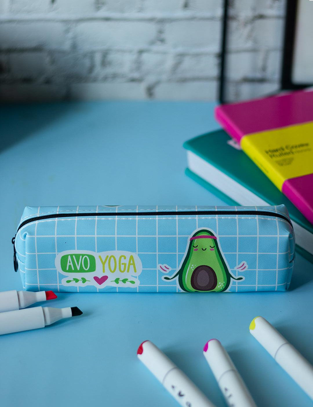 Blue Cute Pencil Pouch - Avacado Print - MARKET 99