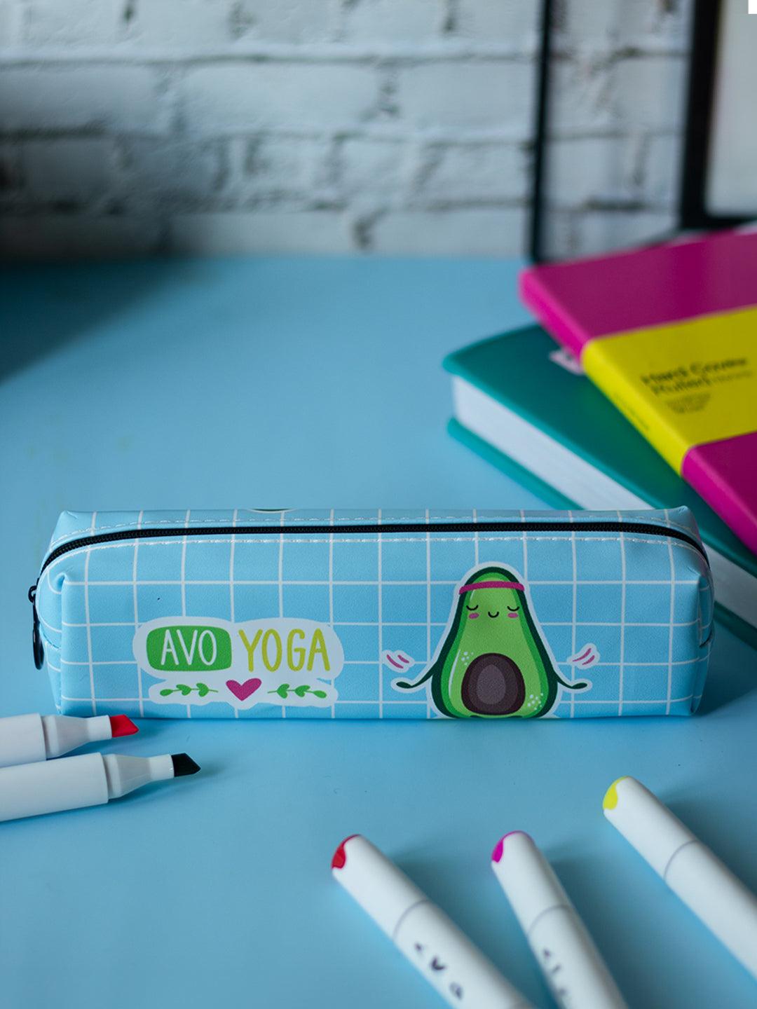 Blue Cute Pencil Pouch - Avacado Print - MARKET 99