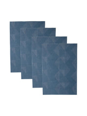 Blue Tringle Pattern - Placemat Mat Set Of 4 - MARKET 99