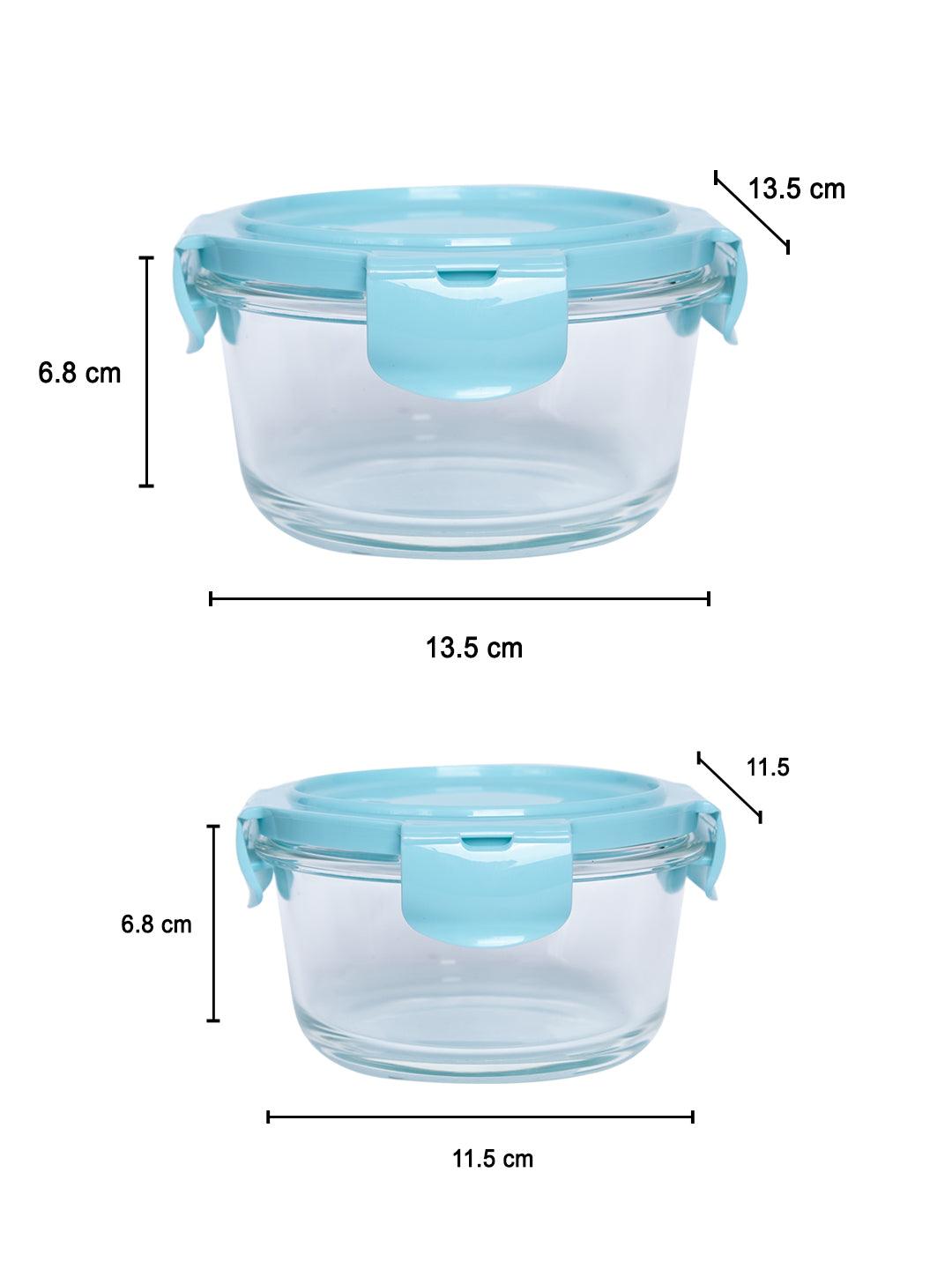 Multipurpose Round Borosilicate Food Containers