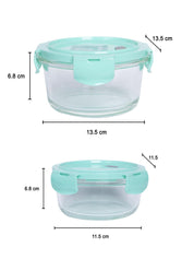 Multipurpose Round Borosilicate Food Containers