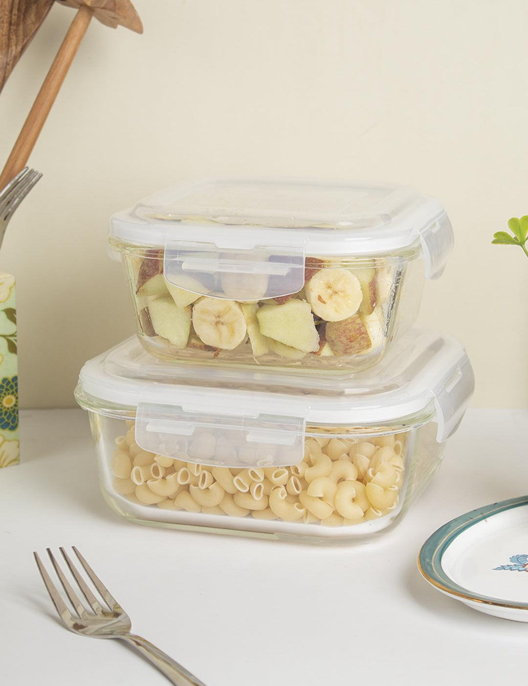 Multipurpose Borosilicate Glass Food Storage Containers