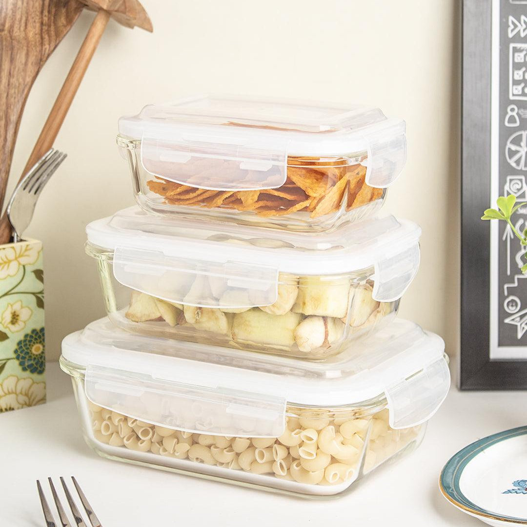 Multipurpose Borosilicate Food Storage Containers