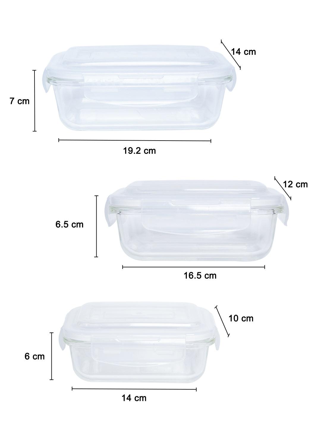 Multipurpose Borosilicate Food Storage Containers