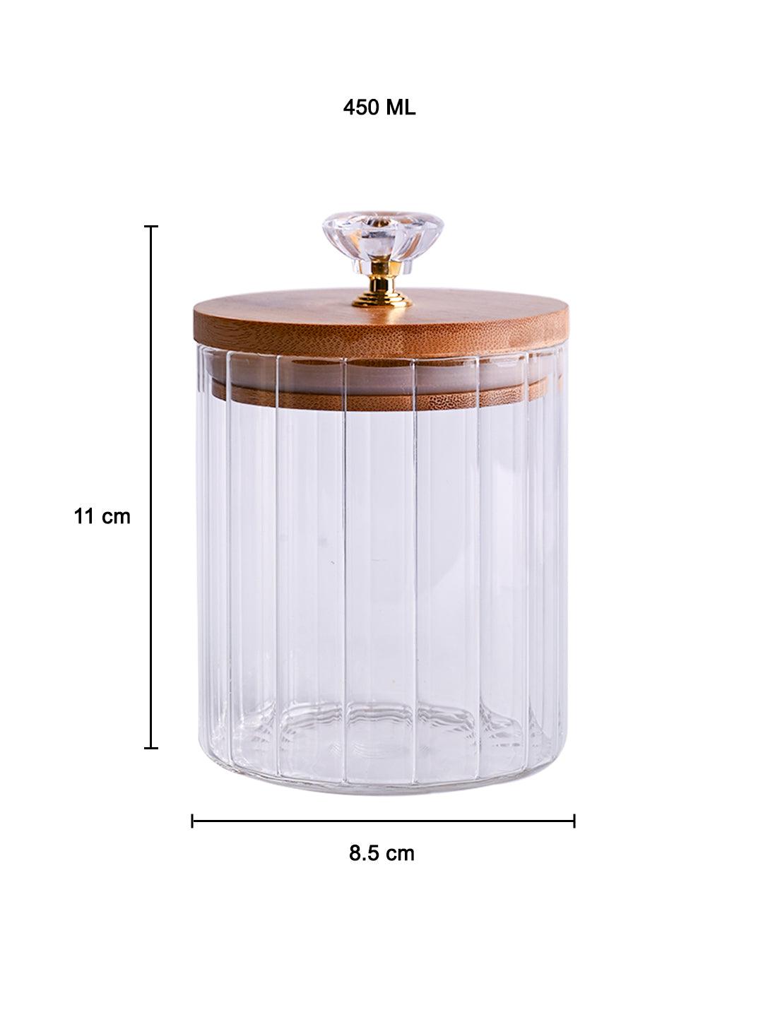 Borosilicate Glass Jar - 450Ml, Glass Texture - MARKET 99