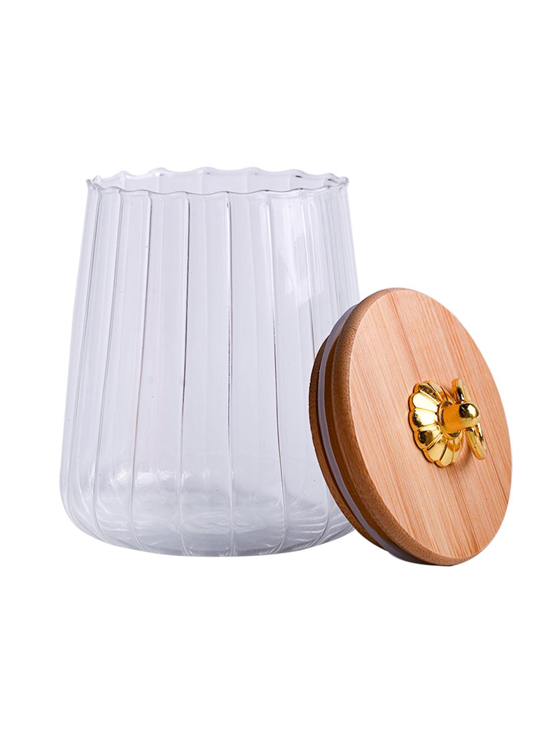 Borosilicate Glass Jar - 500Ml, Glass Texture - MARKET 99