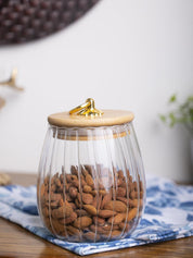 Borosilicate Glass Storage Jar - 650Ml, Glass Texture - MARKET 99