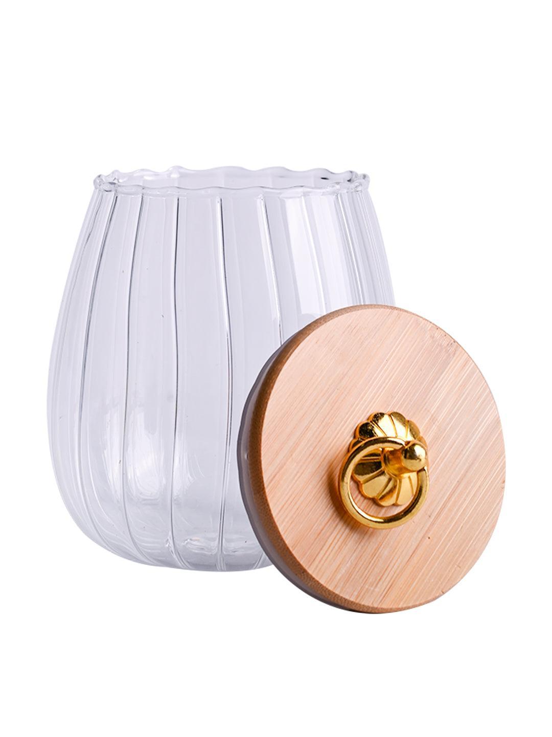 Borosilicate Glass Storage Jar - 650Ml, Glass Texture - MARKET 99
