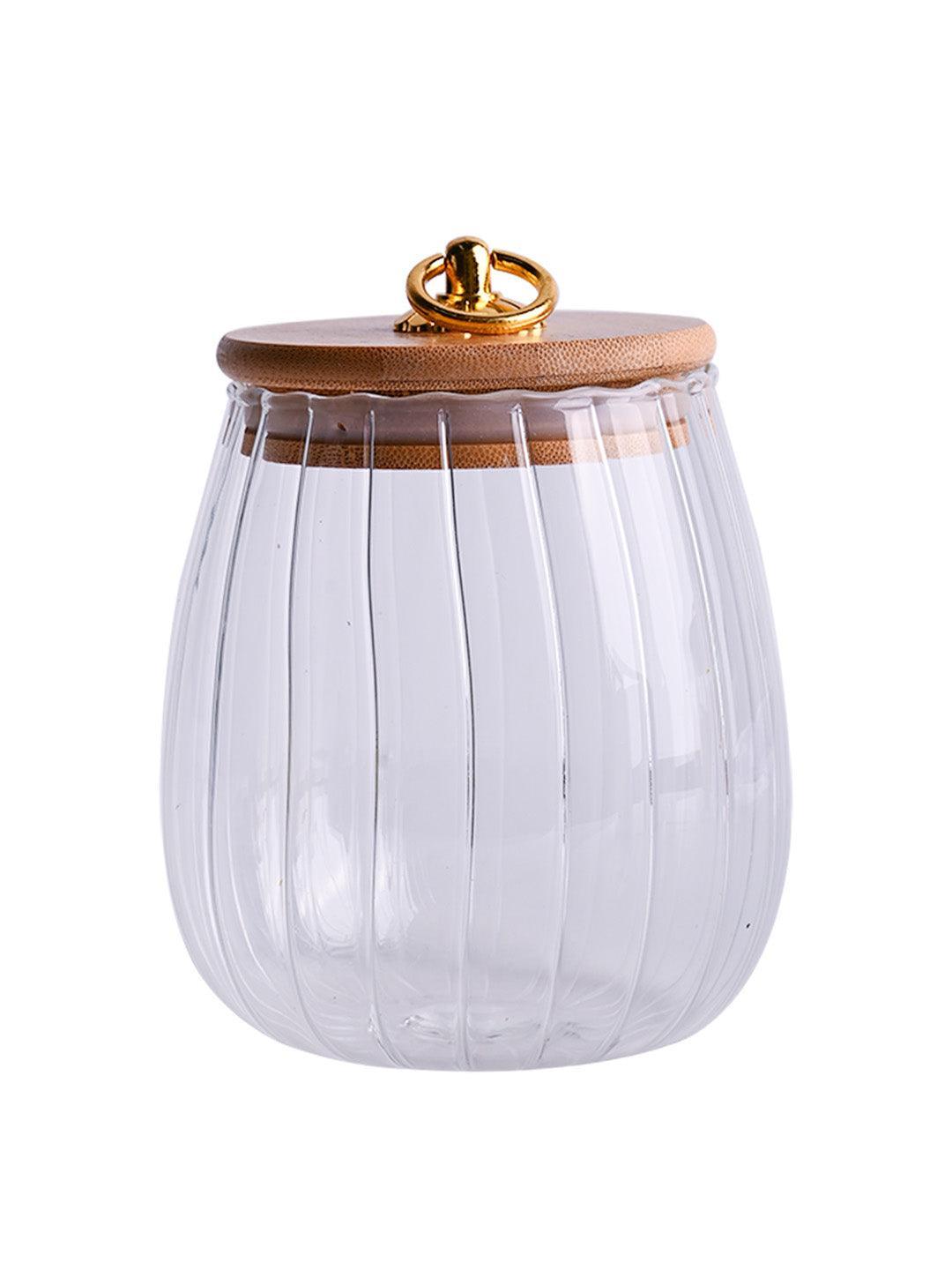 Borosilicate Glass Storage Jar - 650Ml, Glass Texture - MARKET 99