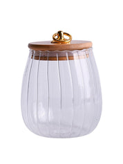 Borosilicate Glass Storage Jar - 650Ml, Glass Texture - MARKET 99