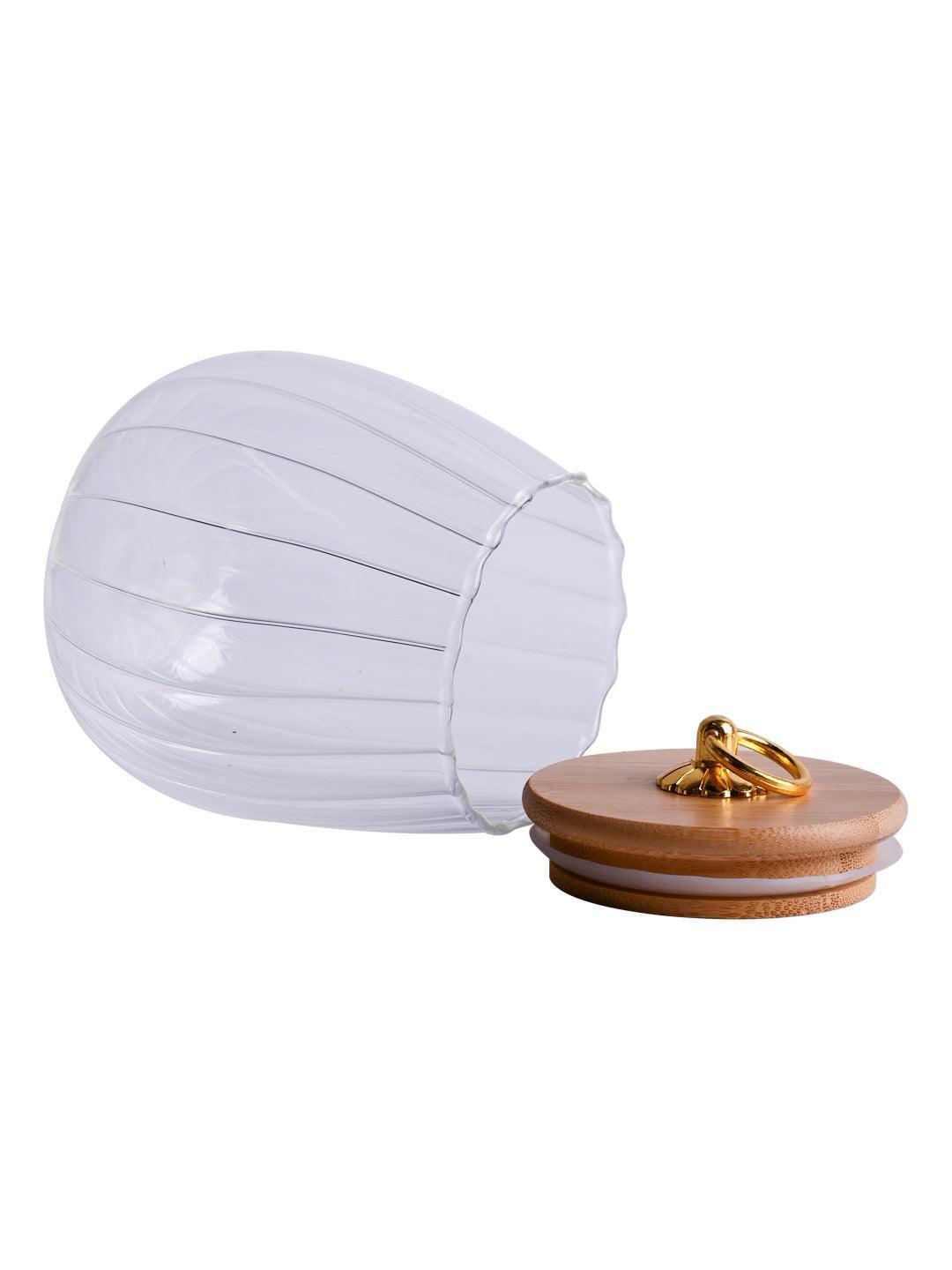 Borosilicate Glass Storage Jar - 650Ml, Glass Texture - MARKET 99