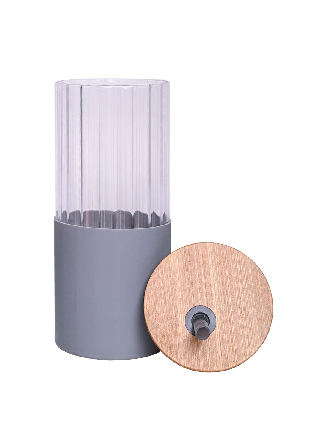 Borosilicate Glass Tumbler with Grey Silicone Sleeve - 350Ml - MARKET 99