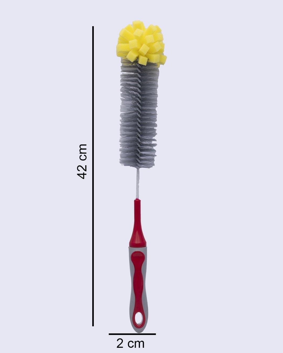 Bottle Brush, for Tumblers, Bottles & Glasses, Grey, Plastic - MARKET 99