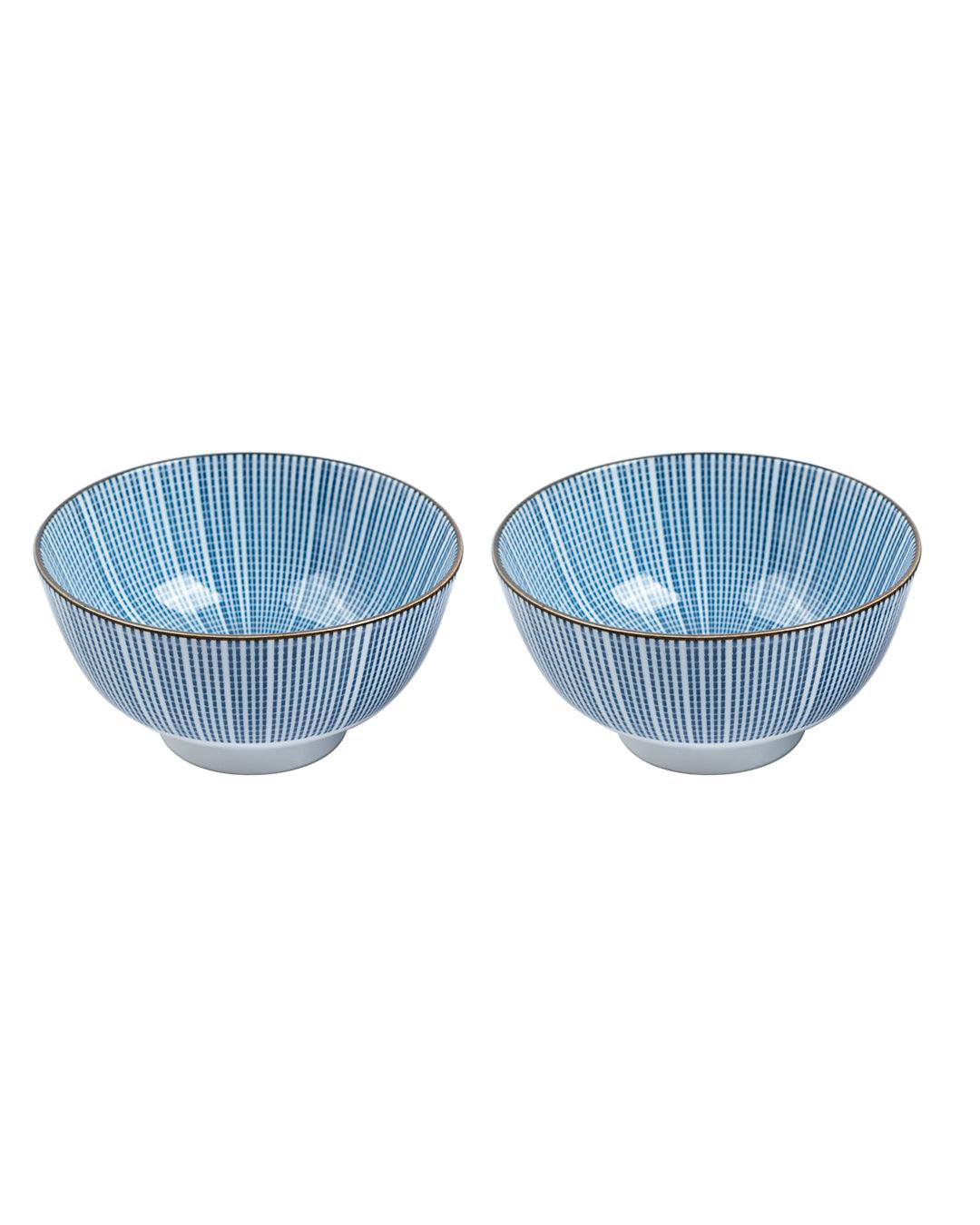 Bowls, for Serving, Blue, Ceramic, Set of 2, 300 mL - MARKET 99