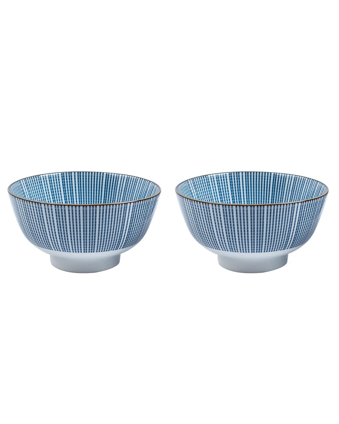 Bowls, for Serving, Blue, Ceramic, Set of 2, 300 mL - MARKET 99