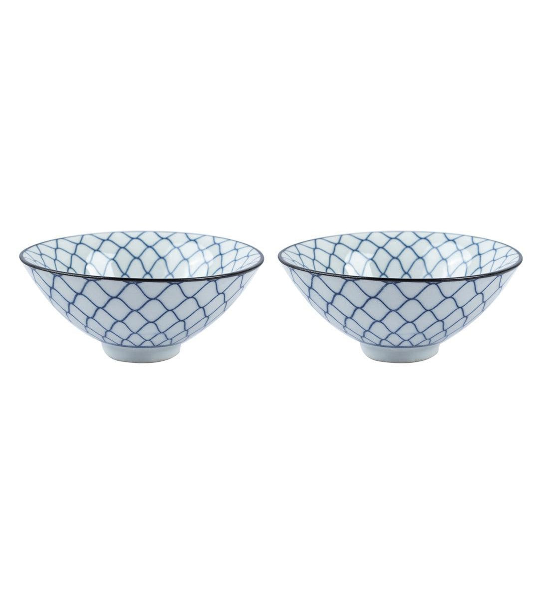 Bowls, Glossy Finish, Blue, Ceramic, Set of 2, 50 mL - MARKET 99