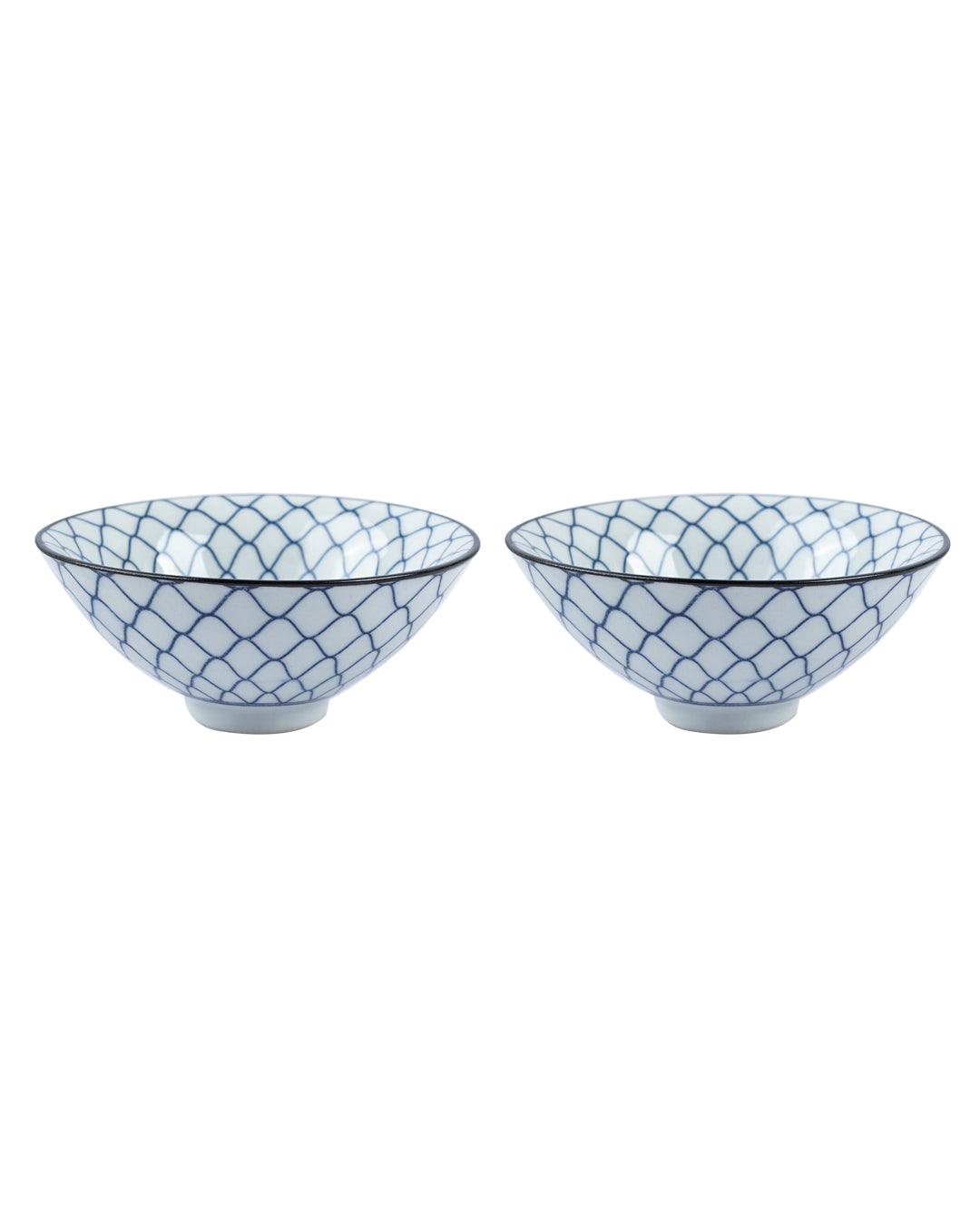 Bowls, Glossy Finish, Blue, Ceramic, Set of 2, 50 mL - MARKET 99