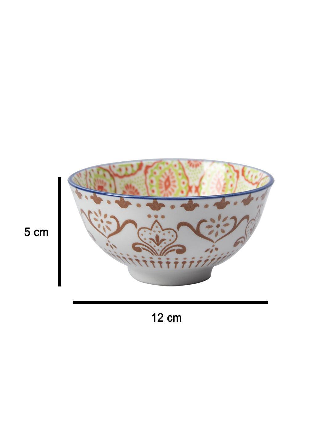 Bowls, Serving Bowl Set, Orange, Ceramic, Set of 2, 360 mL - MARKET 99