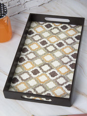 Brown Rectangular Tray with handle - Market 99 - MARKET 99