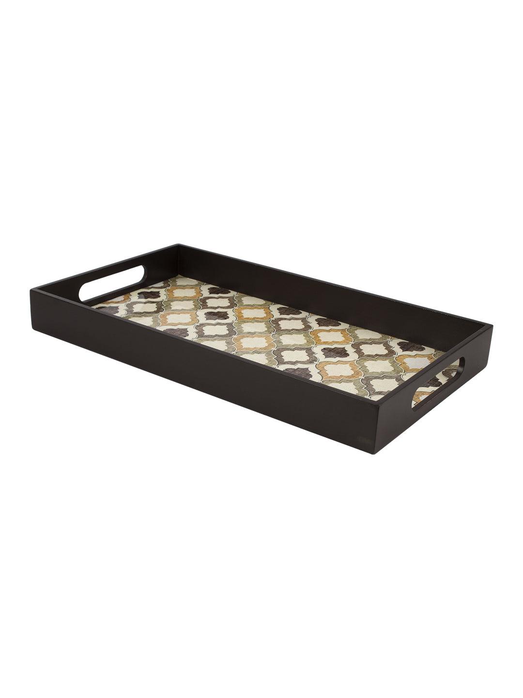Brown Rectangular Tray with handle - Market 99 - MARKET 99